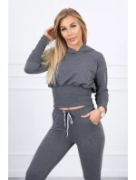 Široká žebrovaná sada v grafitové barvě