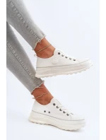 Dámské tenisky na masivní podrážce Big Star NN274126 Bílé