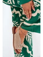 Dámské Sandály S Dekorací Na Plochém Podpatku Eko Semišové Béžové Ralisses