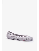 Dámské Gumové Balerínky Šedá Salamová Dámské Gumové Balerínky Šedá Salamová