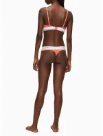 Podprsenka bez kostice QF5650E-GPT oražová - Calvin Klein