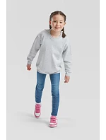 Fruit of the Loom Classic Kids Set-In Sweat Dětská mikina 16.2041 retro heather green