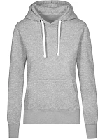 Promodoro 1781 Dámská mikina s kapucí "X.O" 40.1781 heather grey Promodoro 1781 Dámská mikina s kapucí "X.O" 40.1781 heather grey