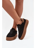 Dámské tenisky na platformě Big Star - černé