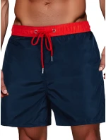FashionStreet pánské tmavě modré a červené plavecké šortky SX2525