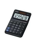 Kancelářská kalkulačka Casio MS-8F, 8místná, 103x147x28,8 mm, černá