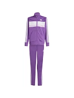 Adidas Seasonal Essentials Tiberio 3-Stripes dětská tepláková souprava fialová KC2125