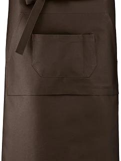 Kariban K 887 Barová zástěra středně dlouhá 20.K887 chocolate
