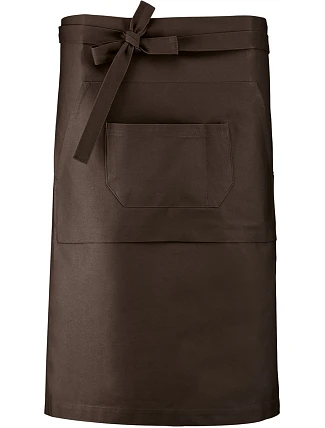Kariban K 887 Barová zástěra středně dlouhá 20.K887 chocolate