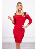 Šaty se širokými ramínky červené Šaty se širokými ramínky červené