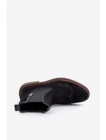 Semišové Pánské Kotníkové Boty Big Star OO174192 Černé Semišové Pánské Kotníkové Boty Big Star OO174192 Černé