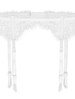 Podvazkový pás Fuchsia bílá - Julimex