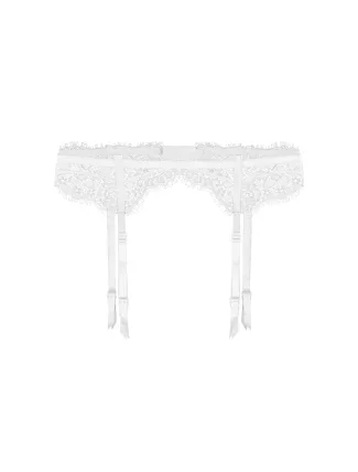 Podvazkový pás Fuchsia bílá - Julimex