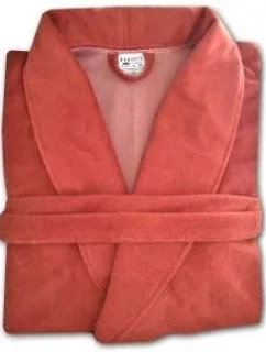 AKCE - Unisex froté župan se šálovým límcem skořicový - Veratex