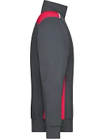 Daiber JN 868 Pracovní mikina s 1/4 zipem - Color 02.0868 carbon/red Daiber JN 868 Pracovní mikina s 1/4 zipem - Color 02.0868 carbon/red