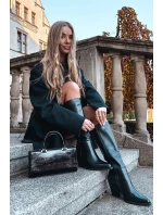 Dámské kotníkové boty Katelle na sloupku – černé