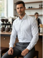 Pánská bílá košile FashionStreet DX2438