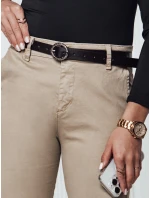 TRENDIOSS dámské kalhoty s páskem béžové FashionStreet UY2264 TRENDIOSS dámské kalhoty s páskem béžové FashionStreet UY2264