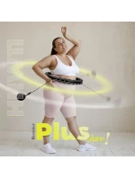 Hula Hop set HHW11 BLACK s výstupky a závažím + opasek BR163 BLACK PLUS SIZE HMS Hula Hop set HHW11 BLACK s výstupky a závažím + opasek BR163 BLACK PLUS SIZE HMS