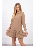 Velbloudí šaty s volánky Velbloudí šaty s volánky