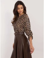 Košile TW KS BI 7175a.25 černá a béžová Košile TW KS BI 7175a.25 černá a béžová