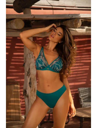 Dámské dvoudílné plavky Mystic 1 S115MS1 tm. zelené - Self