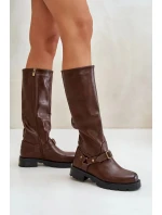 Dámské kozačky CLS-330 Tmavě hnědá - SEASTAR