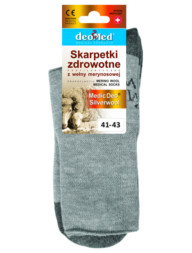 Zdravotní ponožky MEDIC DEO SILVERWOOL - JJW DEOMED