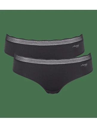 sloggi GO Blush Hipster 2P - Black - SLOGGI Black - SLOGGI sloggi GO Blush Hipster 2P - Black - SLOGGI Black - SLOGGI