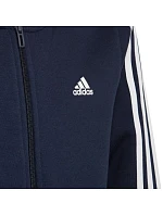 Fleecová mikina adidas Essentials 3-Stripes se zipem Jr IC0600