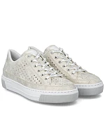 Dámská ažurová pohodlná měkká béžová obuv Rieker L8849-60 Dámská ažurová pohodlná měkká béžová obuv Rieker L8849-60