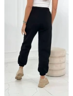 Bavlněné kalhoty Amour černý