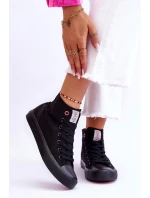 Dámské klasické vysoké tenisky Cross Jeans LL2R4088C černé Dámské klasické vysoké tenisky Cross Jeans LL2R4088C černé