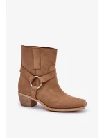 Boty na podpatku model 203875 Step in style Boty na podpatku model 203875 Step in style