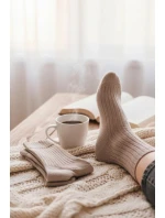 Pánské ponožky 53 beige - Skarpol