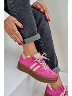 Zazoo N1068S4 Dámské semišové sneakersy na platformě fuchsie Zazoo N1068S4 Dámské semišové sneakersy na platformě fuchsie