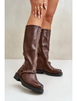 Dámské kozačky CLS-330 Tmavě hnědá - SEASTAR