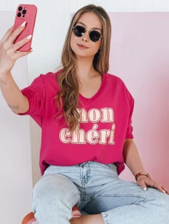 Dámská halenka s potiskem CHERINO fuchsiová FashionStreet RY2829
