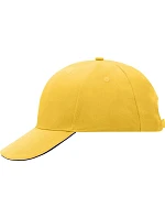 Daiber MB 24 6 panelová sandwich kšiltovka 03.0024 gold yellow/navy