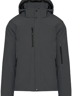 Kariban K 650 Pánská 3-vrstvá softshellová parka s kapucí 20.K650 titanium