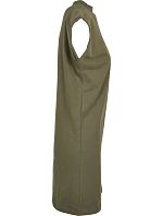 Build your Brand BY 101 Tričkové šaty se stojáčkem 56.0101 olive