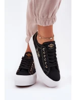 Dámské textilní tenisky na platformě Lee Cooper LCW-25-31-3431L černé