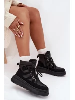 Dámské Botky Trapery Na Platformě Černé Liorae