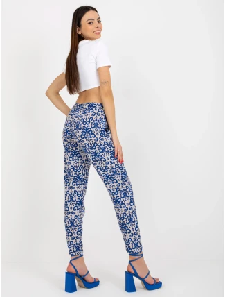 Dámské kalhoty D73770M61869J tmavě modré - FPrice