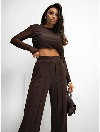 Tepláky RV DR A1062.48 tmavě hnědé