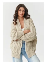 Svetr na zapínání model 217409 Makadamia Svetr na zapínání model 217409 Makadamia