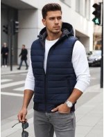 Pánská tmavě modrá vesta FashionStreet TX4236