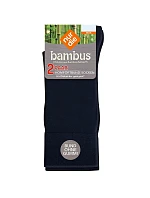 Pánské bambusové ponožky 2 páry NUR DIE BAMBUS COMFORT SOCKS 2x - NUR DIE - černá