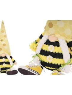 GNOM SITTING GHOST 35+6CM IN TRAMPS SPRING DECORATION dětské