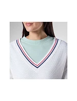 Dámský svetr ROSSIGNOL W Knitted V Neck, bílý Dámský svetr ROSSIGNOL W Knitted V Neck, bílý